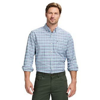 Men's IZOD Oxford Woven Long Sleeve Button-Down Shirt
