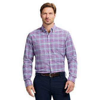 Men's IZOD Oxford Woven Long Sleeve Button-Down Shirt