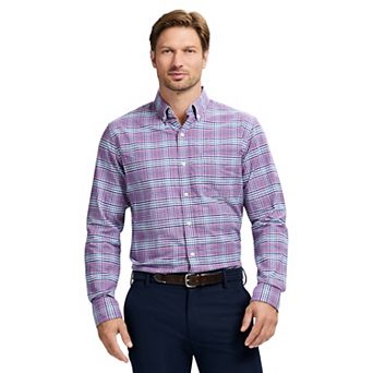 Men's IZOD Oxford Woven Long Sleeve Button-Down Shirt