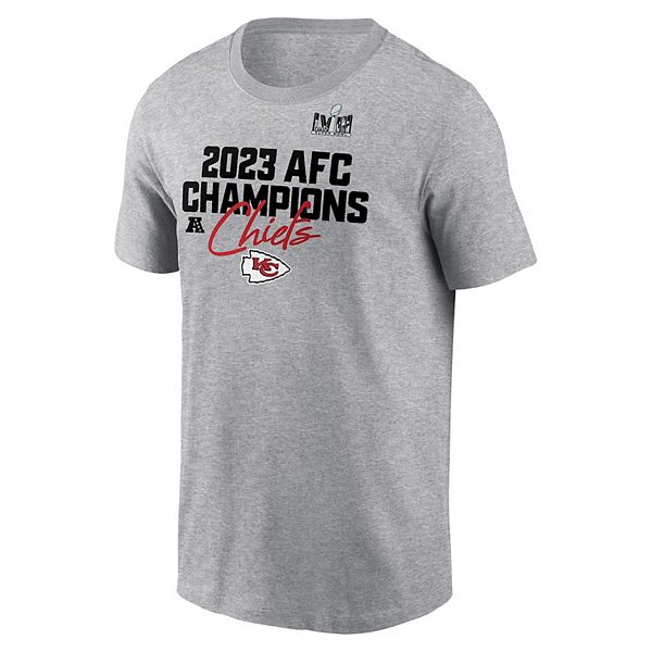 Men's Nike Kansas City Chiefs NFL 2023 Conference Champions Roster Tee
