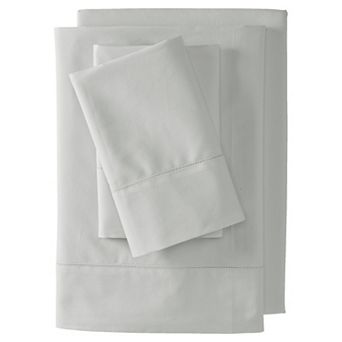 Lands' End Full Size 300 Thread Count Cotton Percale Bed Sheet Set
