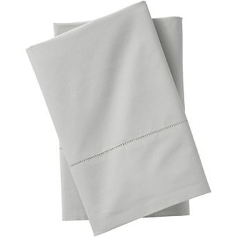 Lands' End 300 Thread Count Cotton Percale 2 pc Pillowcase Set