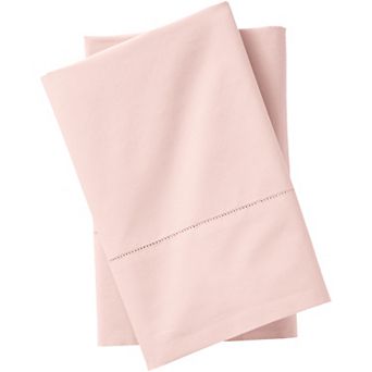 Lands' End 300 Thread Count Cotton Percale 2 pc Pillowcase Set