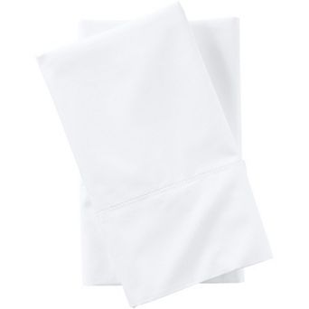 Lands' End 300 Thread Count Cotton Percale 2 pc Pillowcase Set