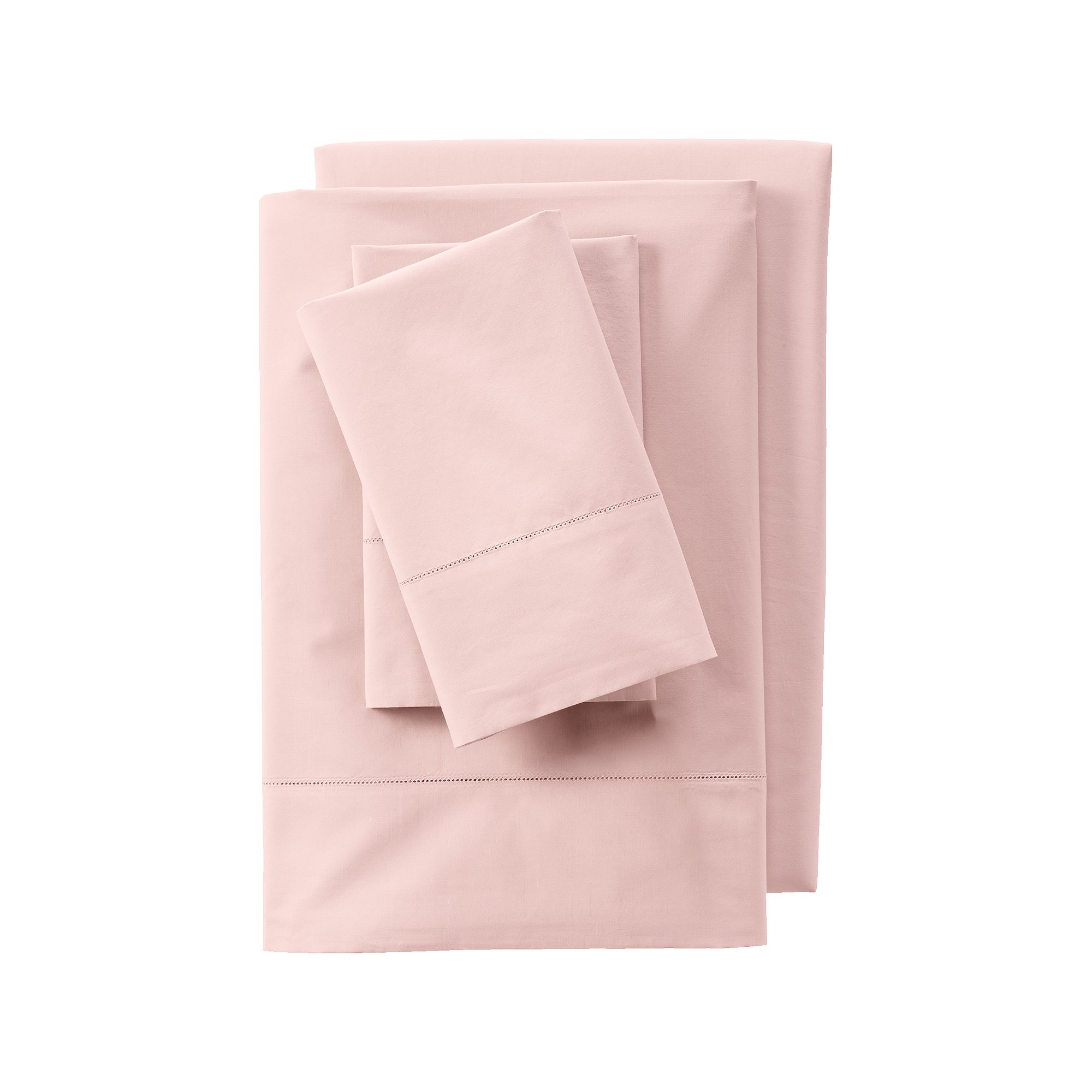 Lands End Extra Long Twin Size 300 Thread Count Cotton Percale Bed Sheet S
