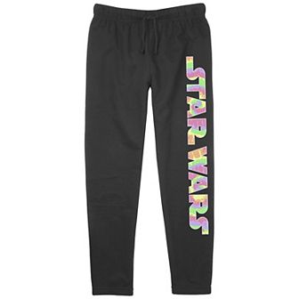 Juniors' Star Wars Tie Dye Print Logo Lightweight Joggers