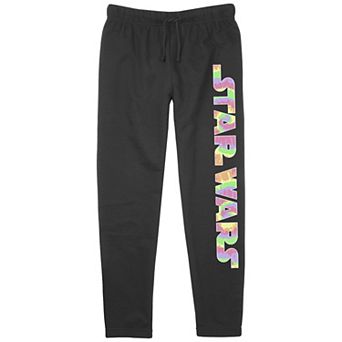 Juniors' Star Wars Tie Dye Print Logo Lightweight Joggers