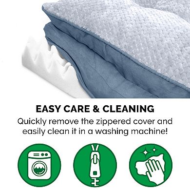 Furhaven Minky Faux Fur & Suede Pillow Top Mattress Orthopedic Dog Bed