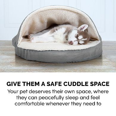 Furhaven Round Orthopedic Dog Bed