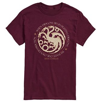 Men's House Of Dragon Dragons Begin Fighting Graphic Tee