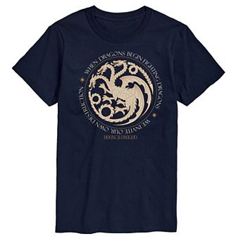 Men's House Of Dragon Dragons Begin Fighting Graphic Tee