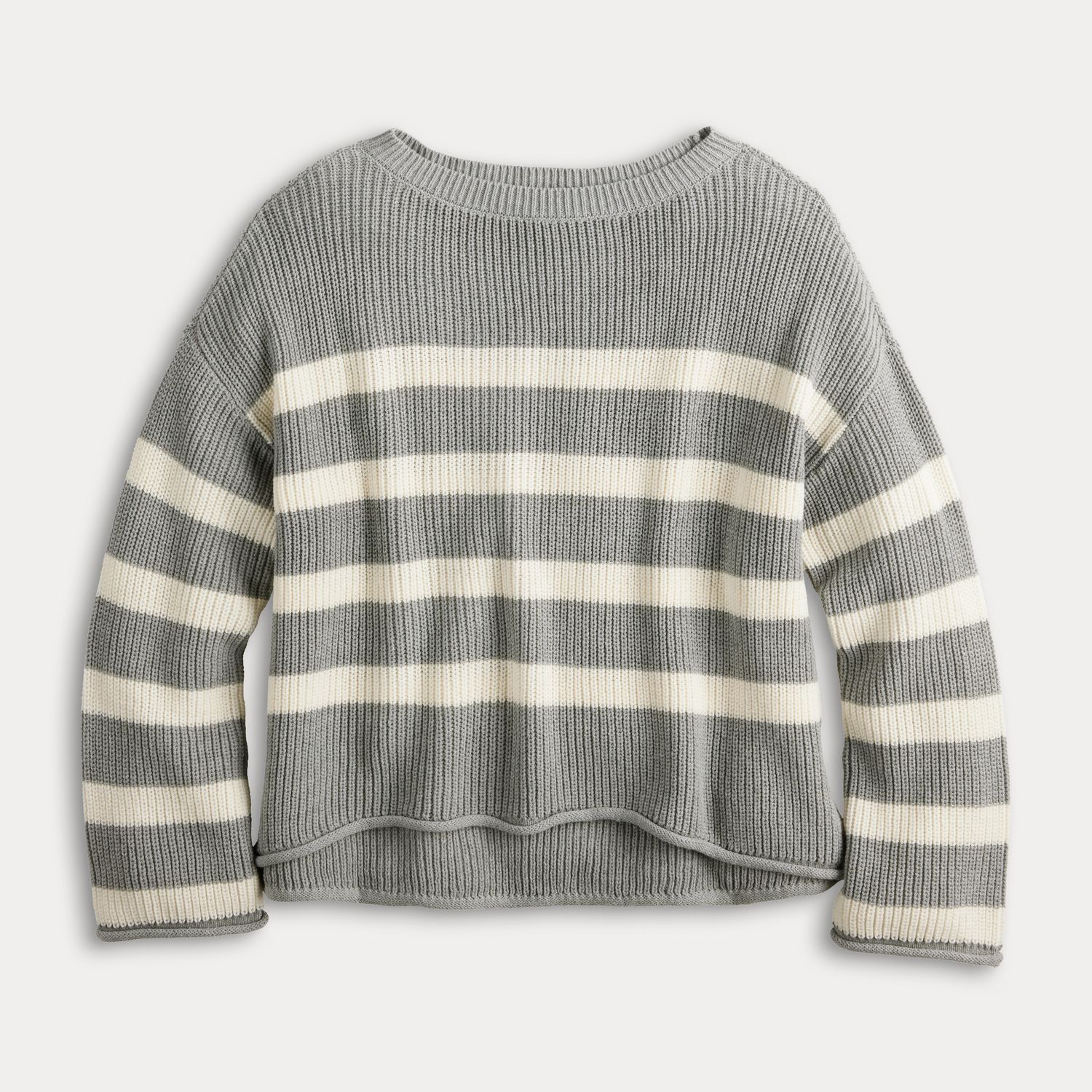 thumbnail interactive-video image 1 of Skims Sheer Modal Long Sleeve Boat Neck Top - Phoenix 1 of 14
