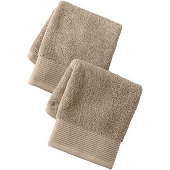 Lands' End Turkish Luxe 2 pc Washcloth Set