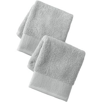 Lands' End Turkish Luxe 2 pc Washcloth Set