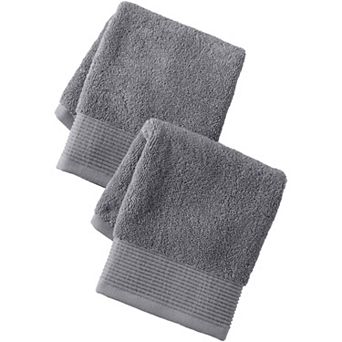 Lands' End Turkish Luxe 2 pc Washcloth Set