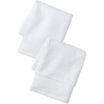 Lands' End Turkish Luxe 2 pc Washcloth Set