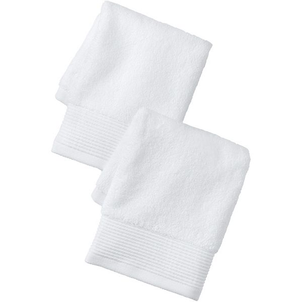 Lands' End Turkish Luxe 2Piece Washcloth Set