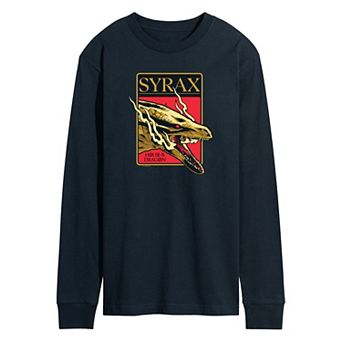 Men's House Of Dragon Syrax Badge Long Sleeve Graphic Tee