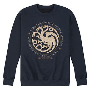 Men's House Of Dragon Dragons Begin Fighting Fleece Sweatshirt
