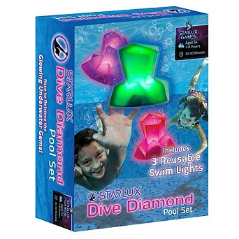 Starlux Games Dive Diamonds: Light Up Pool Toys & Dive Toys