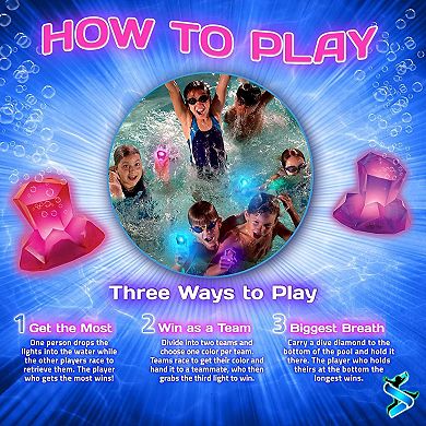 Starlux Games Dive Diamonds: Light Up Pool Toys & Dive Toys