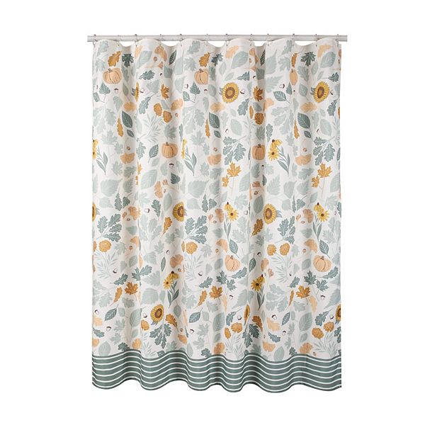 Celebrate Together™ Fall Icon Shower Curtain - Hedge Green