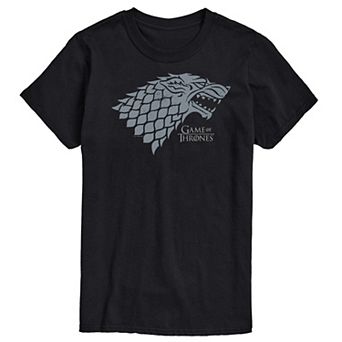 Men's Game Of Thrones Stark Wolf Head Graphic Tee