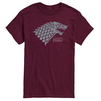 Men's Game Of Thrones Stark Wolf Head Graphic Tee
