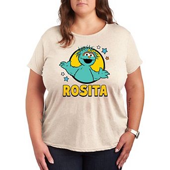 Plus Sesame Street Rosita With Stars Graphic Tee