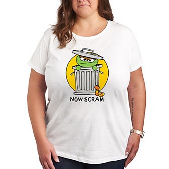 Plus Sesame Street Doodle Oscar Graphic Tee