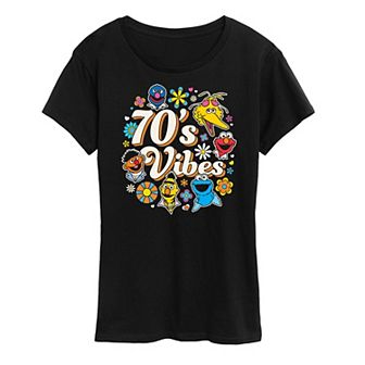 Women's Sesame Street 70's Vibes Graphic Tee