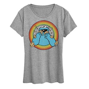 Women's Sesame Street Retro Cookie Graphic Tee