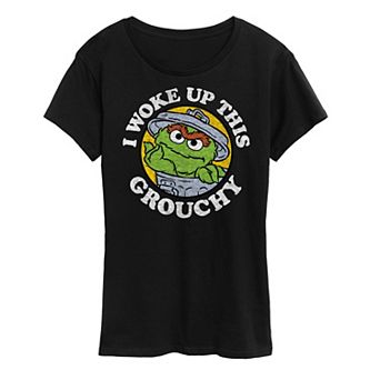 Women's Sesame Street Woke Up Grouchy Graphic Tee
