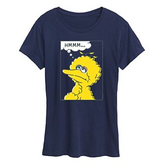 Women's Sesame Street Big Bird Hmmm Graphic Tee