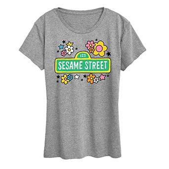 Women's Sesame Street Vintage Logo Graphic Tee