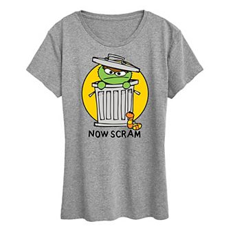 Women's Sesame Street Doodle Oscar Graphic Tee