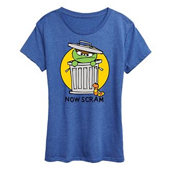 Women's Sesame Street Doodle Oscar Graphic Tee