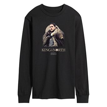 Men's Game Of Thrones King In The North Long Sleeve Graphic Tee