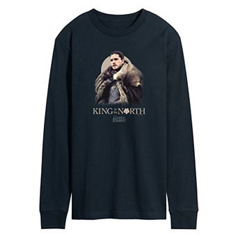 Men's Game Of Thrones King In The North Long Sleeve Graphic Tee