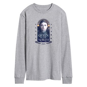 Men's Game Of Thrones Queen In The North Long Sleeve Graphic Tee