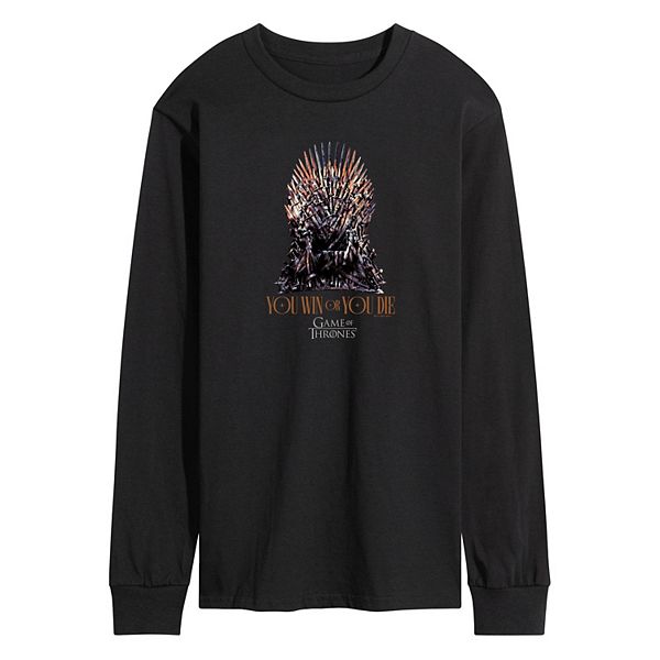 Men's Game Of Thrones Win Or Die Long Sleeve Graphic Tee