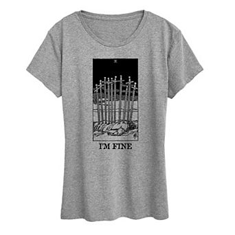 Women's I'm Fine Tarot Graphic Tee