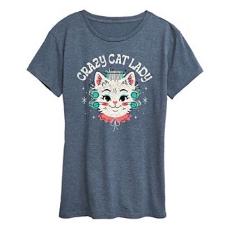 Women's Crazy Cat Lady Graphic Tee