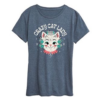 Women's Crazy Cat Lady Graphic Tee