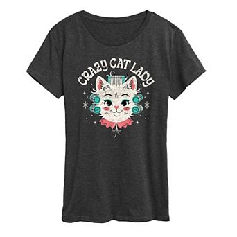 Women's Crazy Cat Lady Graphic Tee