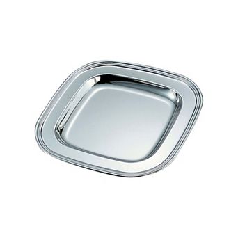 7.5" Silver Square Reflective Serving Tray