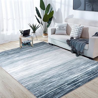 Glowsol Area Rug Bedroom Rug Contemporary Distressed Carpet Abstract Throw Rug