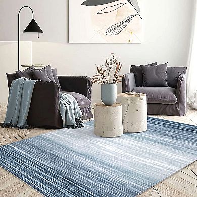 Glowsol Area Rug Bedroom Rug Contemporary Distressed Carpet Abstract Throw Rug