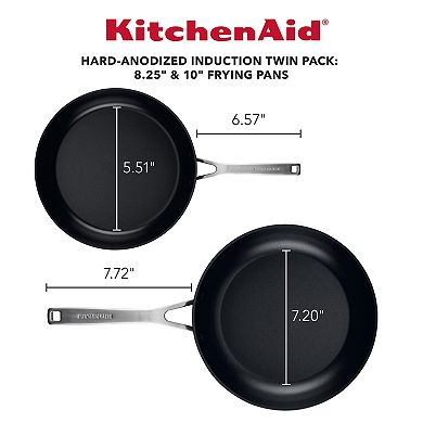 KitchenAid® 2-pc.Hard-Anodized Induction Nonstick Frypan Set