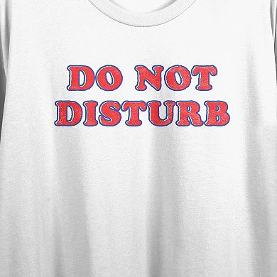 Juniors' Do Not Disturb Graphic Tee